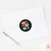 Emmers alle dag | Basketball-ontwerp Ronde Sticker (Envelop)