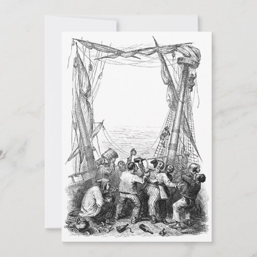 Emmers en een schip met verscherpte piraterij (Voorkant)