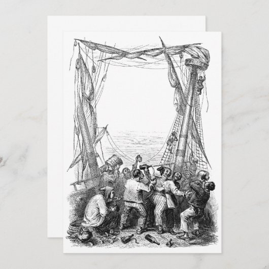  Emmers en een schip met verscherpte piraterij (Voorkant / Achterkant)