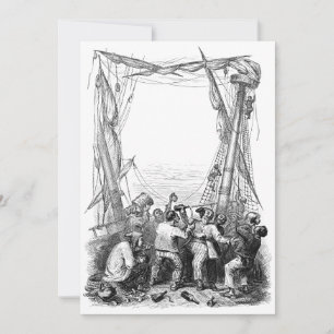 Emmers en een schip met verscherpte piraterij