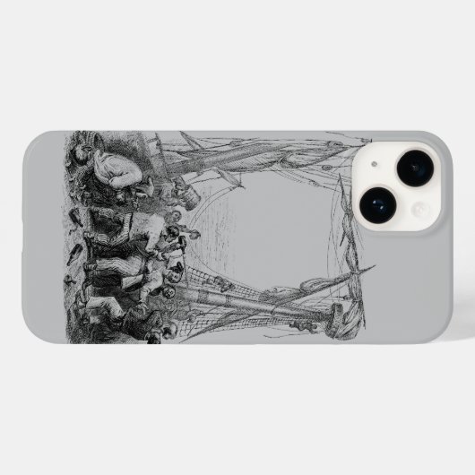  Emmers en een schip met verscherpte piraterij Case-Mate iPhone Case (Achterkant (horizontaal))