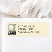 Emmers en een schip met verscherpte piraterij Etiket (Insitu)