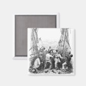 Emmers en een schip met verscherpte piraterij Magneet (Voorkant / Achterkant)