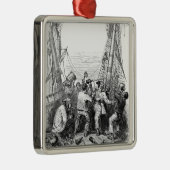  Emmers en een schip met verscherpte piraterij Metalen Ornament (Rechts)