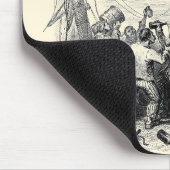 Emmers en een schip met verscherpte piraterij Muismat (Hoek)