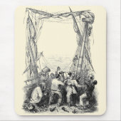  Emmers en een schip met verscherpte piraterij Muismat (Voorkant)