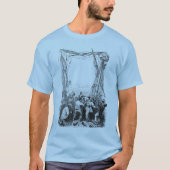  Emmers en een schip met verscherpte piraterij T-shirt (Voorkant)