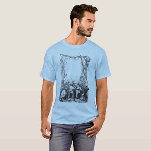  Emmers en een schip met verscherpte piraterij T-shirt (Voorkant volledig)