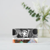 Emmers en penselen verven | Artiestenpalet Visitekaartje (Staand voorkant)