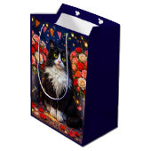 Emmers Rozen, Kat Medium Cadeauzakje (Achterkant Gekanteld)