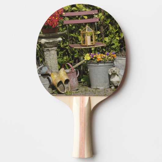 Emmers, schoenen en bloemen, Zaanse Schans, Tafeltennisbatje (Voorkant)