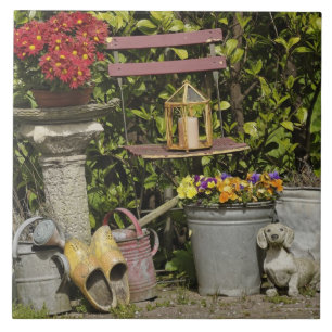 Emmers, schoenen en bloemen, Zaanse Schans, Tegeltje