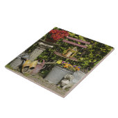 Emmers, schoenen en bloemen, Zaanse Schans, Tegeltje (Zijkant)