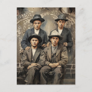 Emmet Dalton, Jesse James, Jesse Evans cowboys kun Briefkaart
