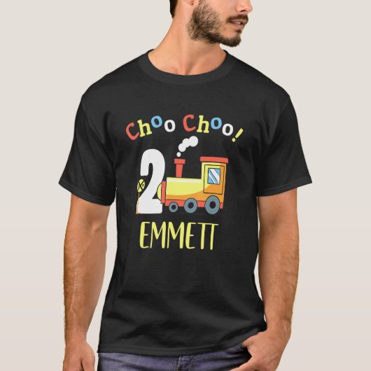 Emmett Choo Two Train 2nd Birthday Turing 2 T-shirt (Voorkant)