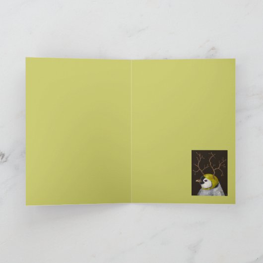 Emmett de pinguïn kaart (Binnen)