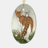 "Emmett en Roscoe" Keramisch Ornament (Links)