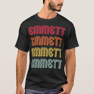 EMMETT Gift Name Personalized Funny Retro  T-shirt