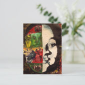 Emmett Till Abstract Collage Postcard Briefkaart (Staand voorkant)