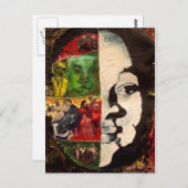 Emmett Till Abstract Collage Postcard Briefkaart (Voorkant / Achterkant)