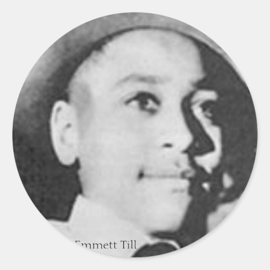 Emmett Till Ronde Sticker (Voorkant)