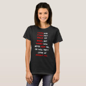 Emmett tot woorden alleen witte letters t-shirt (Voorkant volledig)
