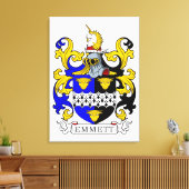 Emmett Wapen Canvas Afdruk (Insitu (Woonkamer))