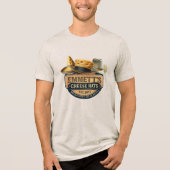 Emmett's Cheese Hats (Fake Logo) Tri-Blend Shirt (Voorkant)