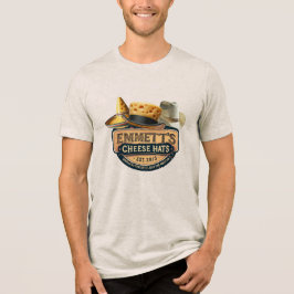 Emmett's Cheese Hats (Fake Logo) Tri-Blend Shirt