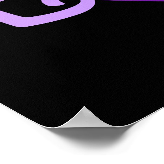 Emmie in het Paars Poster (Hoek)