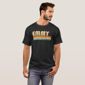 EMMY Name Personalized Retro 80S 90S geboorte T-shirt (Voorkant volledig)