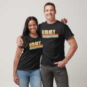EMMY Name Personalized Retro 80S 90S geboorte T-shirt (Unisex)