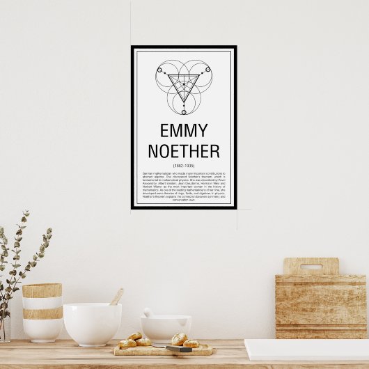 Emmy Noether Poster (Keuken)