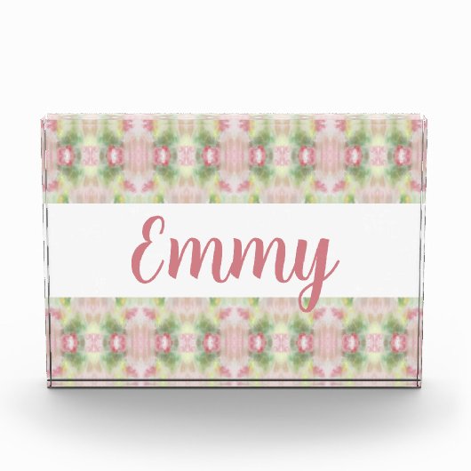 Emmy Print Decoratief Acryl Blok (Voorkant)