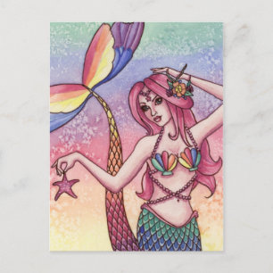 Emmy — Rainbow Mermaid Briefkaart