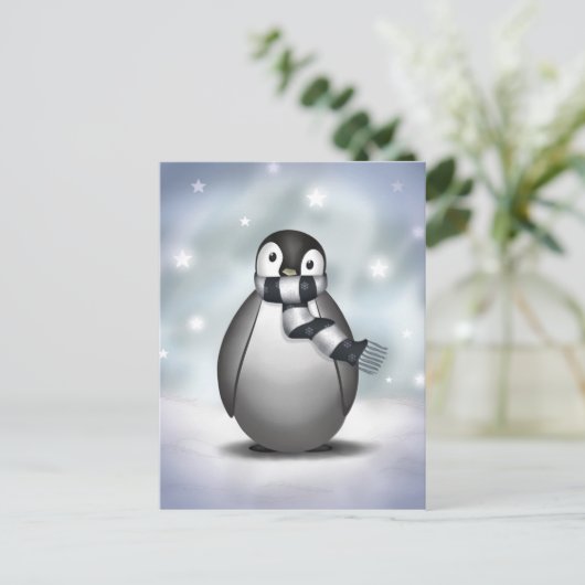 Emmy the Emperor Penguin - Briefkaart (Staand voorkant)