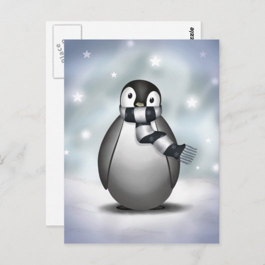 Emmy the Emperor Penguin - Briefkaart (Voorkant / Achterkant)