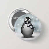 Emmy the Emperor Penguin - Button (Voorkant /achterkant)