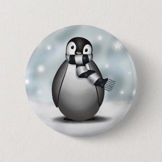 Emmy the Emperor Penguin - Button