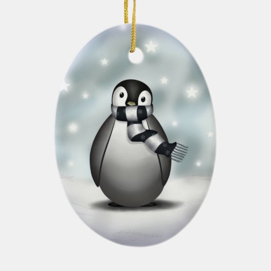 Emmy the Emperor Penguin - Ornament (Achterkant)