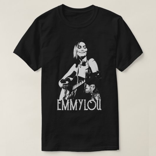 Emmylou White Stencil T-shirt (Design voorkant)