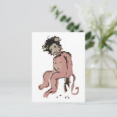 emo aap briefkaart (Staand voorkant)