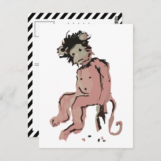 emo aap briefkaart (Voorkant / Achterkant)