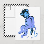 emo aap inkt briefkaart (Voorkant / Achterkant)