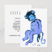 emo aap inkt kaart (Voorkant / Achterkant)