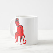 emo aap inkt koffiemok (Voorkant links)