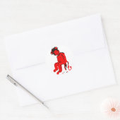 emo aap inkt ronde sticker (Envelop)