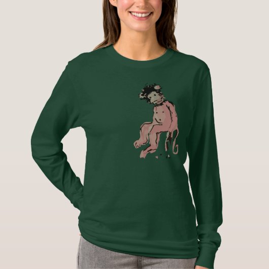 emo aap inkt t-shirt (Voorkant)