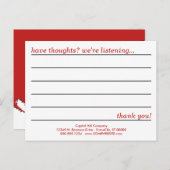 emo-achtige commentaarkaart briefkaart (Voorkant / Achterkant)