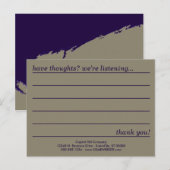 emo-achtige commentaarkaart briefkaart (Voorkant / Achterkant)